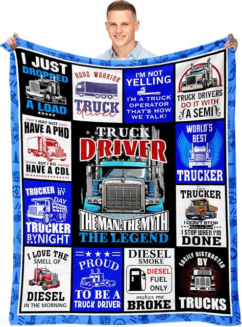 Amazon.com: Christmas Truck Driver Blanket Gifts,Truck Driver Gifts ...