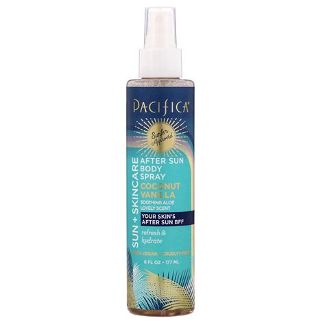 Pacifica Sun + Skincare, After Sun Body Spray, Coconut Vanilla, 6 fl oz ...