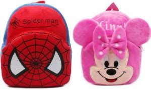 Flipkart.com | STARYANS SPIDERMAN-MINNIE Bag Soft Material School Bag ...
