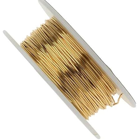 ART IFACT 10 Meters Brass Wire - 20 Gauge (0.914 mm Diameter) - Golden ...