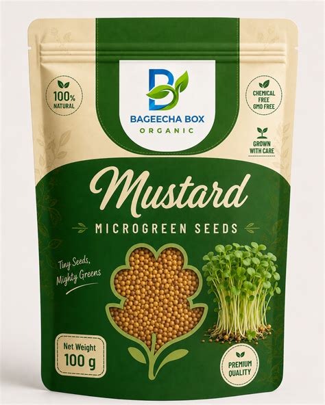 Buy Mustard (Sarson) Microgreen Seeds Online India | Spicy, Fast ...