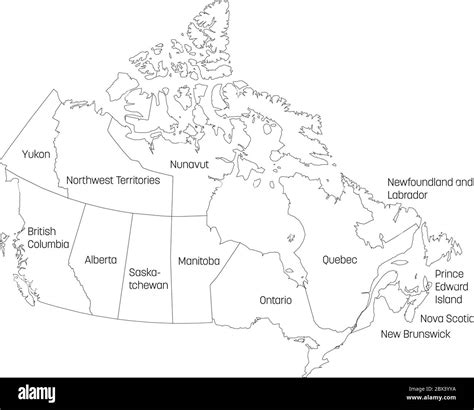 Blank canadian map