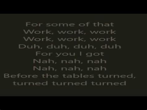 Rihanna - Work Lyrics ft. Drake - YouTube