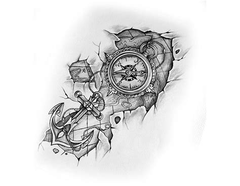Image result for Pirate Compass Drawing
