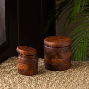 ExclusiveLane Wooden Utility Container - 800 ml, 230 ml Price in India ...