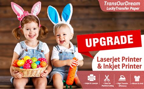 TransOurDream Light 3.0 - Heat Transfer Paper for Inkjet & Laserjet ...