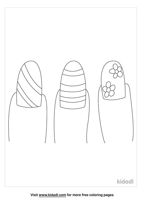 Nail Coloring Page