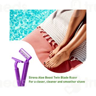 Sirona Disposable Aloe Boost Twin Blade Razor 1 - Uses, Side Effects ...