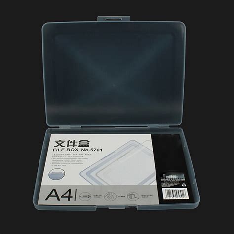 Effective File Box A4 Transparent Plastic File Box... – Grandado