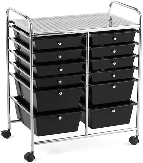 Buy FANTASK 12-Drawer Rolling Storage Cart, Multipurpose Organizer ...