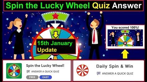 lucky spin wheel answers Android IOS V- 3.75
