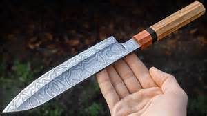 Bandsaw blades damascus gyuto | Knife making