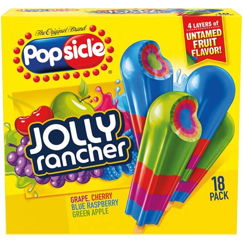 Jolly Rancher Popsicles Popsicle Jolly Rancher Sour Popsicles, 18ct.