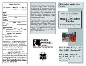 Fillable Online t2center uconn Flagger Brochure - CTI - Technology ...