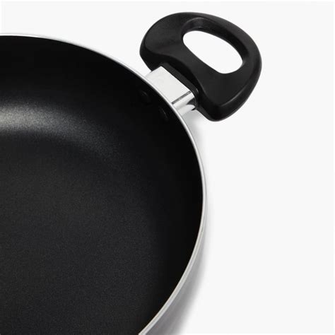 Buy Medleys-Duncan Solid Black Aluminium Kadhai with Lid - 37 cm from ...