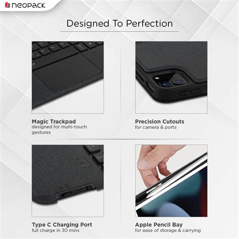 Magnetic Smart Cover with Detachable Keyboard for iPad Air 11 (2024 ...