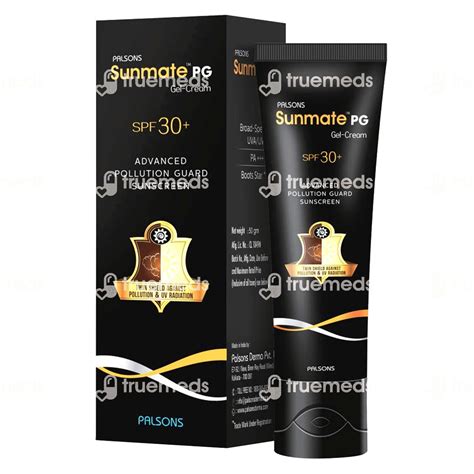 Sunmate Pg Spf 30 Gel Cream 50 Gm - Uses, Side Effects, Dosage, Price ...