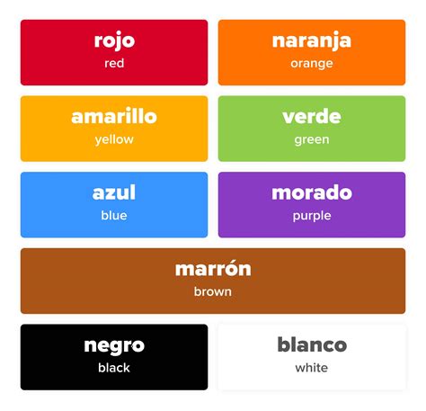 Spanish Color Word Pink