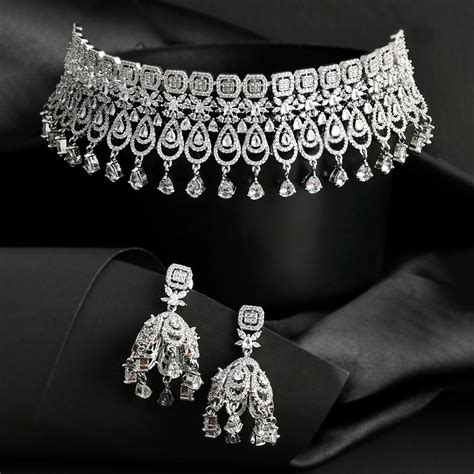 Sparkling Opulence Teardrop Gems Jewellery Set – VOYLLA