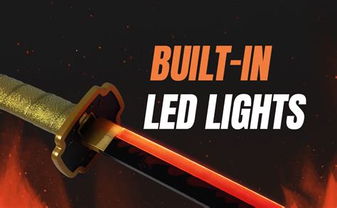 Offo Demon Slayer Yoriichi Neon LED Katana – 100cm Life-Size Light-Up ...