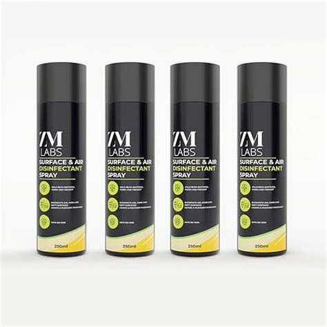 ZM Labs Air & Surface disinfectant Spray pack of 4 (250 ML each ...