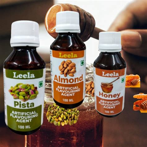Leela Pista flavour , Almond flavour & Honey flavour Combo Pack 100ml ...
