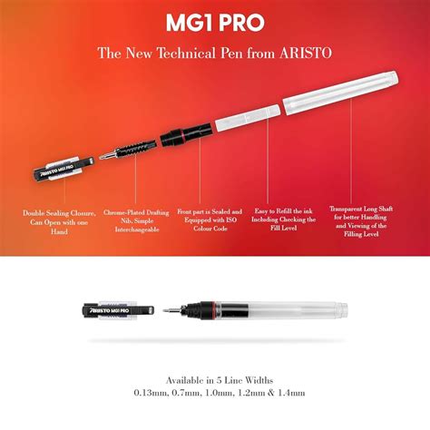 Aristo | Technical Drawing Pen | Point 1.0mm Nib – AARCAAI