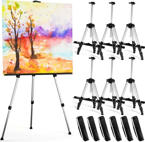 Amazon.com: Nicpro Art Easel for Painting with Bag, Aluminum Metal ...