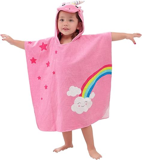 Amazon.com: LOLANTA Kids Terry Cloth Cover UPs Children's Hooded Bath ...