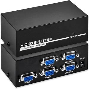 All mobile solution 4 Port VGA Splitter Sharing Switch Box 4 VGA (SPT ...