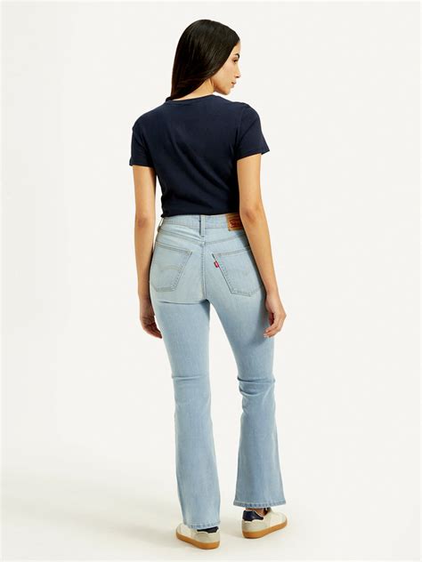 Women's 725 Blue Bootcut Fit High Rise Jeans – Levis India Store