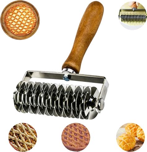 Amazon.com: Lattice Dough Cutter, Stainless Steel Pastry Lattice Roller ...