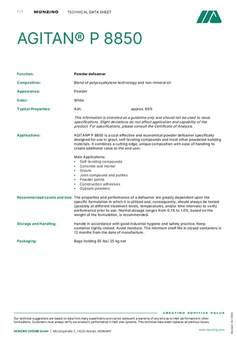 AGITAN® P 8850 | Münzing Chemie