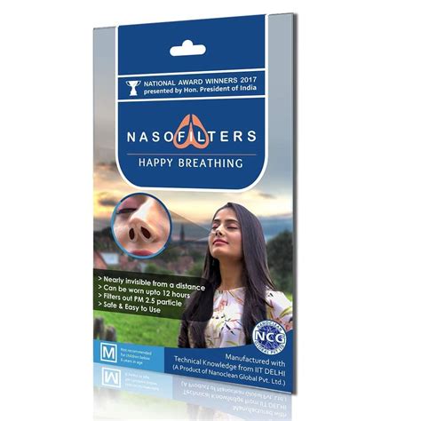 NANOCLEAN Nasofilter with Nanofiber Technology up to 12 Hours ...
