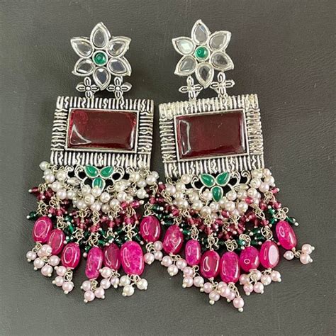 Buy Oxidised Earrings Online In India - Etsy India
