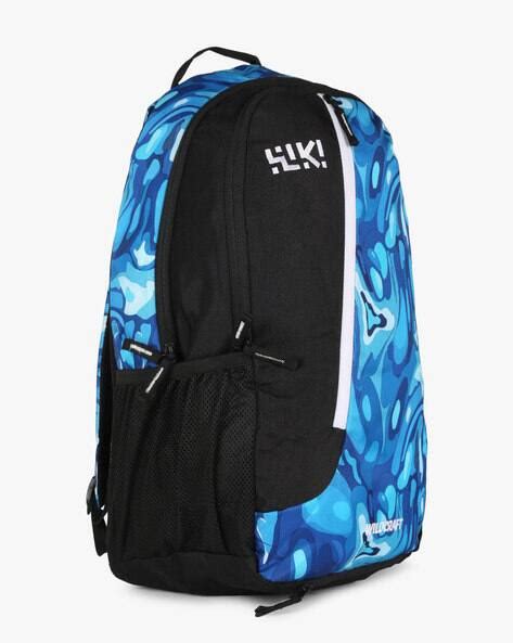 Buy Sky blue Wildcraft Colourblock Backpack with Brand Print | AJIO