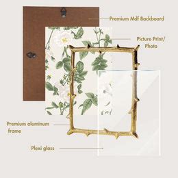 Metal Twig Frame, Gold - Set of 2 (8x6 & 6x4)