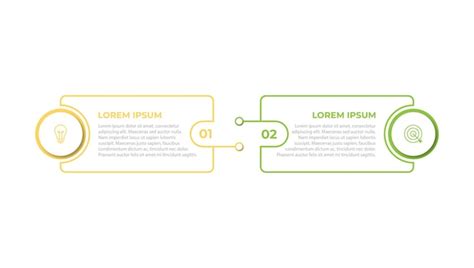 2 step process infographic template vector element | Premium Vector