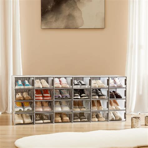 Pinkpum Shoe Organizer Storage Boxes for Closet, India | Ubuy