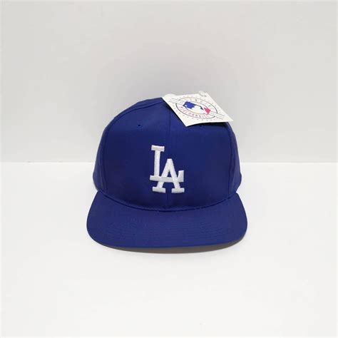送料無料 90s LA Dodgers ドジャース CAP キャップ 青 NWA MLB | neggycmart_base