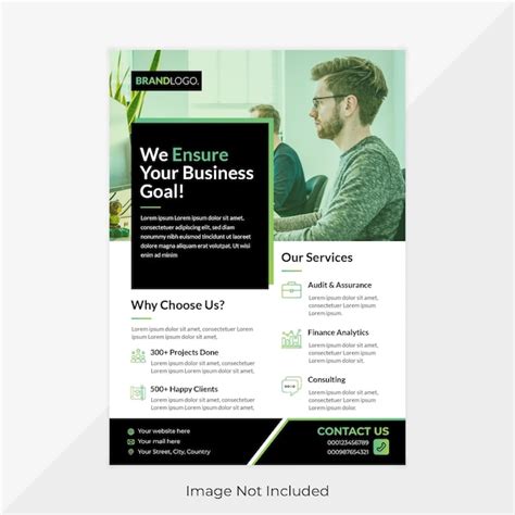 Simple corporate business flyer template | Premium Vector