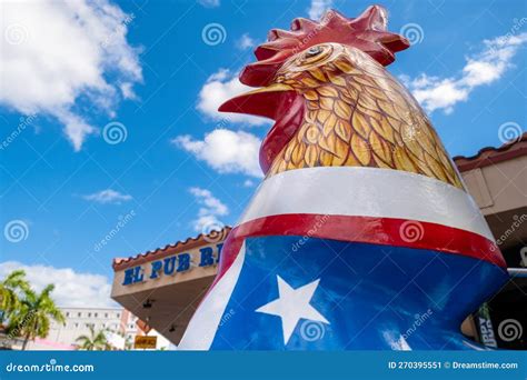 Famous Rooster with an American Flag in Little Havana, Miami Editorial Photo - Image of cuban ...