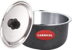 CARNIVAL Aluminium Coating Patila/Bhagona/Tope With Stainless Steel Lid ...