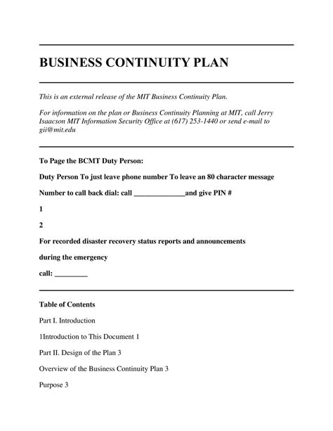 Business Continuity Management Plan Examples 的图像结果