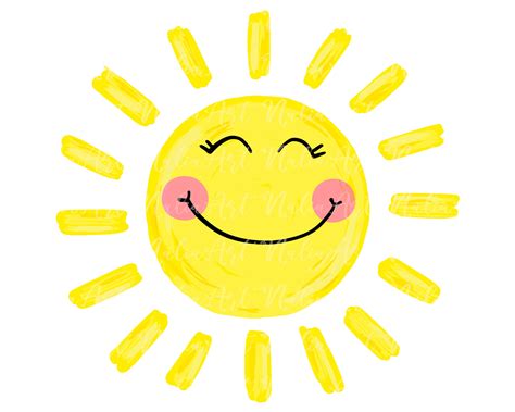 Sun Doodle Summer PNG Sublimation / Sunshine Clip Art / Summer - Etsy ...