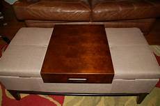 Ottoman Coffee Table Tray by Thrifty Finds And Redesigns Ottoman Coffee Tables Ottoman Coffee Table Tray