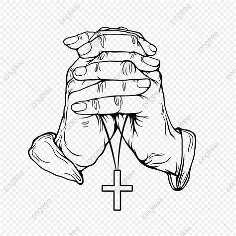 Hands Praying Drawing