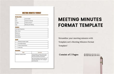 Meeting Minutes Template 的图像结果