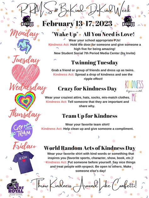2/13-217 Random Acts of Kindness Week | River Ridge Middle School