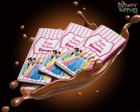 Princess Theme Home Made Chocolate Return Gifts | Home Birthday – Party ...